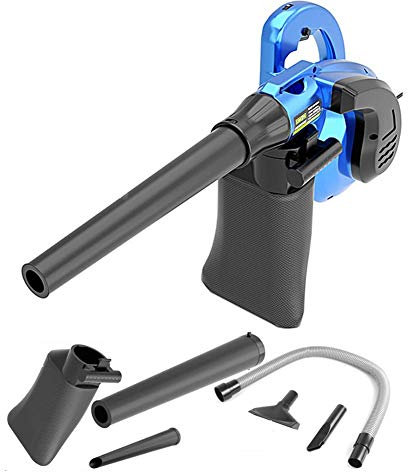 Comodo Soffiatore Elettrico E Aspirapolvere 2 in 1, Soffiatore per Foglie con Cavo, 3000 W E 3300 W, per La Pulizia del Giardino Domestico (Vari Accessori)