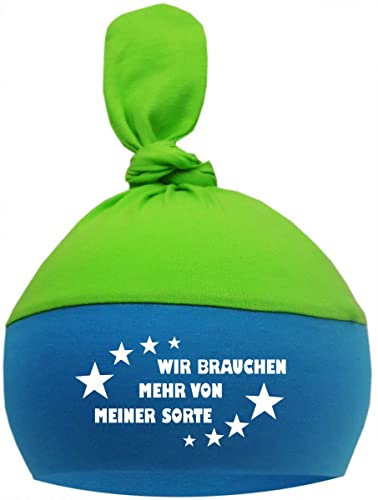 Baby 1-Zipfelmütze Multicolor (Lime-Atoll) (Gr. 2 (KU: 39-53)) Wir brauchen mehr von meiner Sorte