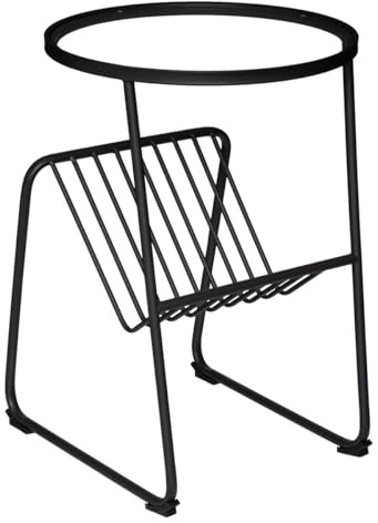 ATMOSPHERA CREATEUR D'INTERIEUR Beistelltisch Joy Zeitschriftenständer Schwarz Glas Atmosphäre Designer