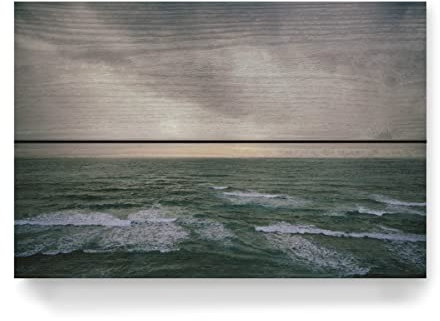 artboxONE Holzbild 30x20 cm Natur Das geheimnisvolle Meer von Künstler Tal Paz-Fridman