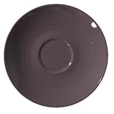 Ritzenhoff & Breker Espressountertassen Doppio, 6er Set, Toffee, Farbige Unterteller ø 12 cm, Untere aus Porzellan, Spülmaschinenngeeignet