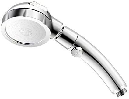 Levemolo Duschkopf Handbrause Druckverstärkt mit Wasserstopp Funktion Drehbar 30° Verstellbar Abnehmbar Silber Badarmatur Badezimmer Dusche