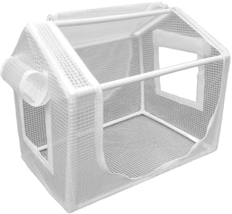 Mini-Gewächshaus für den Außenbereich, transparentes Zelt für drinnen oder draußen, einfach aufzubauen, UV-geschützte, verdickte PE-Abdeckung, aufrollbares Reißverschlussfenster, robustes, tragbares