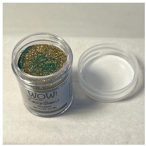 Wow! Prägepuder 15 ml | Verdant Regular | Befreien Sie Ihre Kreativität und verleihen Sie Ihrer Prägung Glanz