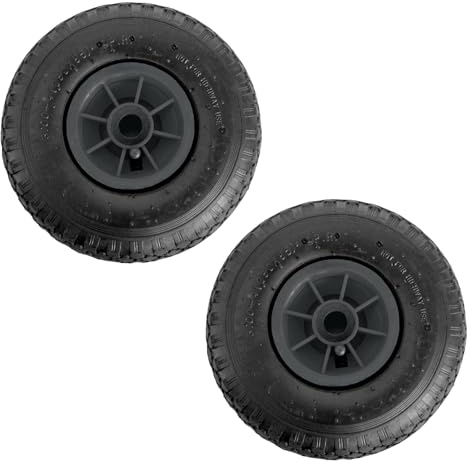2x TRUTZHOLM Sackkarrenrad 260x85 mm 3.00-4 Nabenlänge 75 mm Luftbereifung Ersatzrad Bollerwagenrad 4-lagiges Gewebe 4 PR