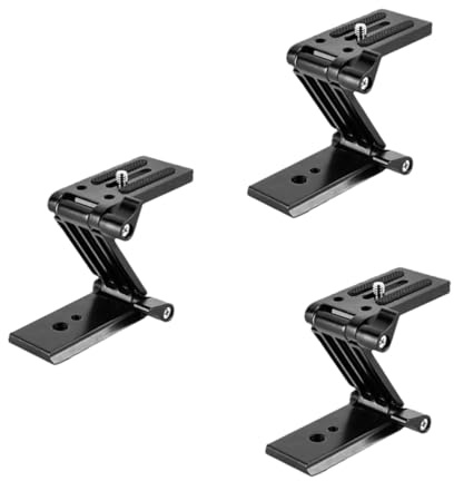 jojofuny 3stücke Z-Form Schnelleinstellbare Kamera-stativhalterung Mit Schnellwechselplatte Für Monopod Slider Rail Und Gimbal Tragbar Leicht Und Schwarz