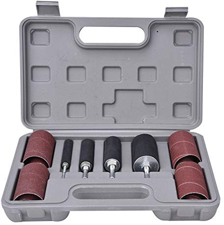 Schleiftrommel-Hülsen-Set, Metall-Holz-Polierwerkzeug, Holzbearbeitungs-Schleifmittel-Set, 4 Größen für Jade, Gummirad-Anziehen