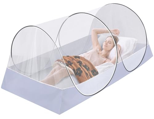 Extra Large Pop Up Mosquito Tent, Portable Foldable Mosquito Net for Bed Camping Travel Patio (78 * 41 * 31inch)