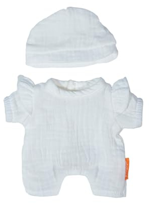 Miniland - Vêtements pour Poupée de 21 cm, Accessoire d'habillement pour Poupées, Salopette et T-Shirt d'Été