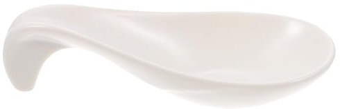 BESPORTBLE 1pezzi Cucchiaio Ceramica Creativo Per e Nero Con Design Elegante Utensile Cucina Multifunzionale e Poggia Bacchette Decorazione Tavola Raffinata