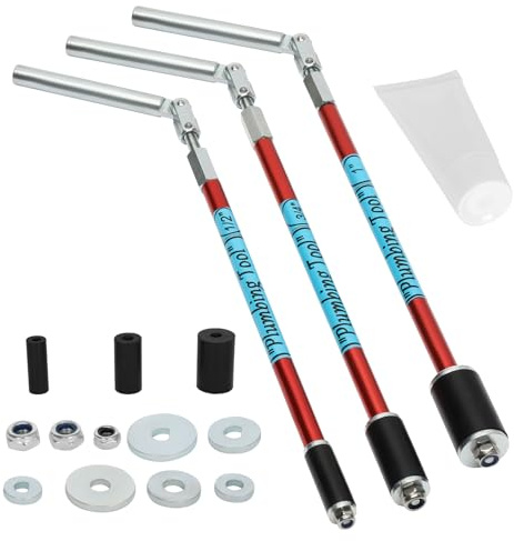 Plumbing Plug Tool Kit (3 Tools) for 1/2, 3/4 and 1 Sized Pipes, Plumbing Plugs for Fast Water Line Repairs, with Replacement Parts Gasket Nut, No Draining Needed