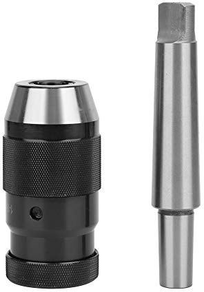 Respicefinem Hochleistungs Drehbank Bohrfutter Selbstspannende Kegelvorrichtung 16 mm mit MT3 B18 Pleuelstange Haltbarkeit und Zuverlässigkeit für kleine Bohrmaschinen
