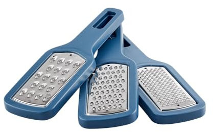 Simply Lakeland Stackable 3-Piece Grater Set Contains fine, Course and Zester Graters