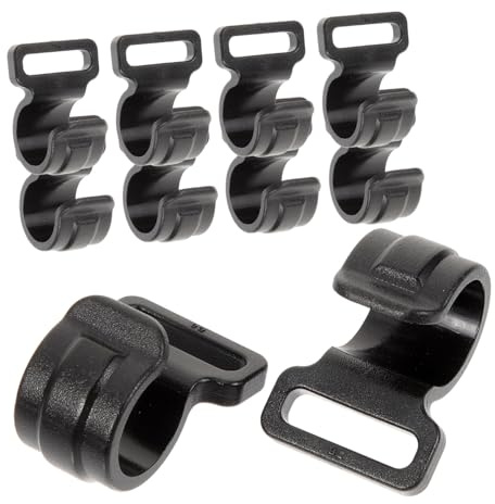 KOCKSHION Data [ 10 Ganci per Tende Riutilizzabili da Campeggio, Accessori da Esterno Ad Alta Resistenza per Appendere, Clip per Tende da Campeggio e Forniture per Uso in Giardino