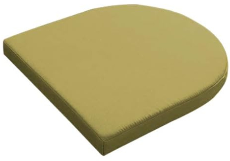 Genérico Cojín de jardín Impermeable en Forma de U para Exteriores, para Silla, Columpio de Patio, hogar y Cocina, Color Verde Oscuro (35 x 35 x 5 cm), cómodo tapete de jardín.