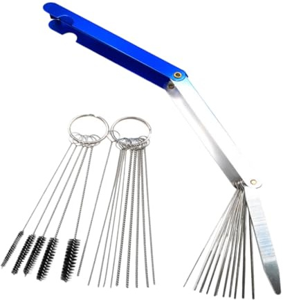 LIFKOME 3 Sätze Teiliges reinigungsnadeln set aus Rostfreiem Flexibles Reinigungswerkzeug für und Atv Langlebig Spiralbürstig für Präzise Reinigung von Düsen und Kleinen Kanälen