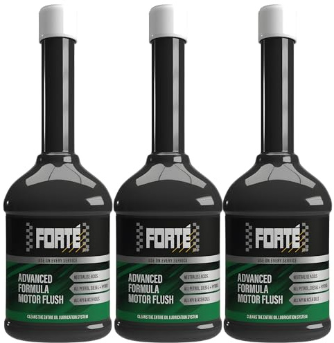 3x Forte Advanced Formula Motor Flush 400ml Engine Flush Cleans and Protects Engine Removes Sludge and Deposits