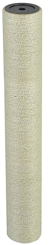 Mhdvray Kratzbaum Wandmontage aus Natursisal 55 cm Höhe, Kratzsäule Ø 8 cm mit 10 mm Gewinde für Katzen, Beige Wand-Kratzstamm zur Krallenpflege und zum Schutz der Möbel