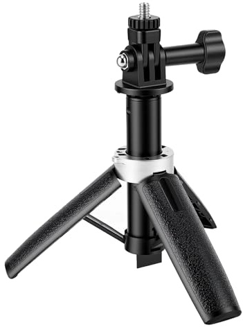 RASTKY Actionkamera Selfie Stick-stativ 31 Cm Förlängbart Bärbart med 1/4-tums Skruv Antisliphandtag för Vlogg Sport Resegrupp Foto Actionkamera Selfie Stick-stativ