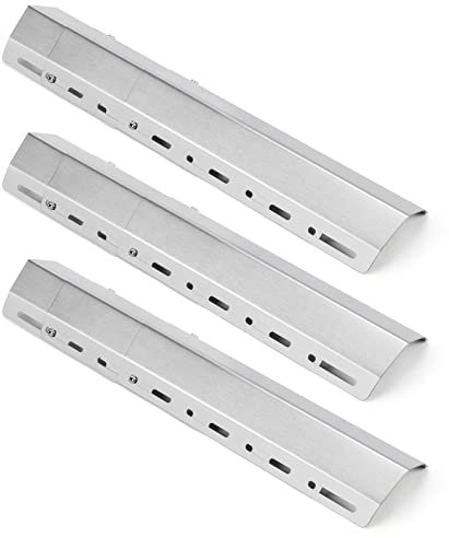 GFTIME 45629 30 cm a 72 cm Universal Placa de Calor Barbacoa de Gas Piezas de Repuesto Parrilla Campingaz, CCLIFE, Landmann, Charbroil, Broil-Master Barbacoa Acero Inoxidable BBQ Reemplazo(3 Piezas)