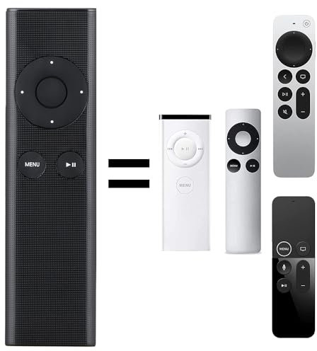 Alkia Remote Control Compatible with Apple TV 4K HD, Fit for Apple TV 1st 2nd 3rd 4th 5th Generation, for Apple TV2 TV3 Box Mac MacBook iPhone iPad, for Apple MC377LL/A A2169 A1842 A1625 A1427 A1469