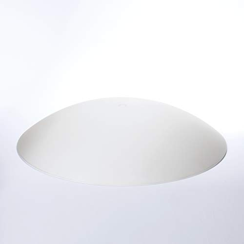 Glas, Ersatzglas, weiss weiß opal-matt, mit Glasöffnung 12mm, Schirm, Ersatzschirm (Ø 375mm)