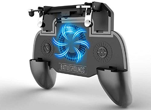 ZIYUME Contrôleur Mobile de PUBG avec le Refroidisseur,Mobile Controller,Manette Mobile,Gâchette PUBG Mobile,Batterie Rechargeable 2000maH pour Android de 4 à 6,5 pouces et autres Téléphones