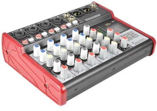Citronic | Mezclador compacto CSM con USB y Bluetooth | 4 mono + 1 estéreo