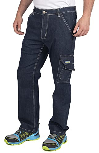 Goodyear Herren Hosen Stretch Denim Tischler Stil Seitentasche Arbeit und Arbeitskleidung
