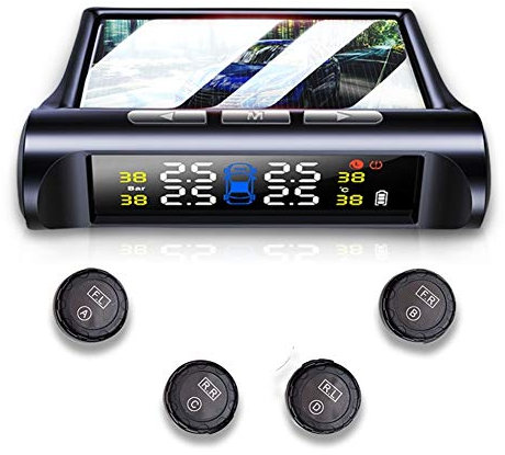 Alupre C240 Solar Power Auto Externe TPMS Sensor Reifendruckkontrollsystem