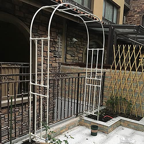 LJHSS Metal Arch,with Gothic Style Garden arch trellis,Easy-to-Assemble,Outdoor Floral Decor for Climbing Plants Rose Metal Wedding Arches Ceremony Party