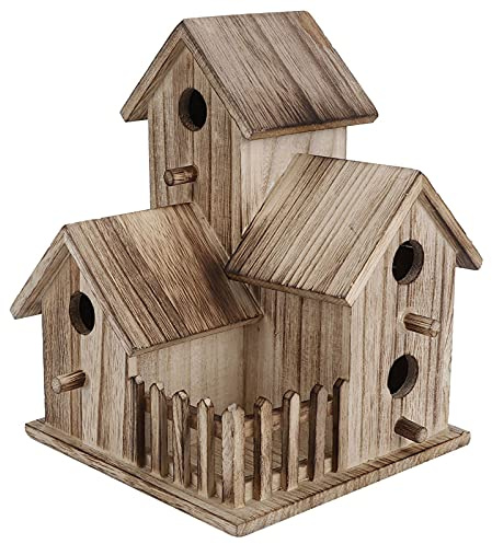 Wosune Decorazione da Giardino Casetta per Uccelli in Legno, Casetta per Uccelli, per Rondini di Uccelli