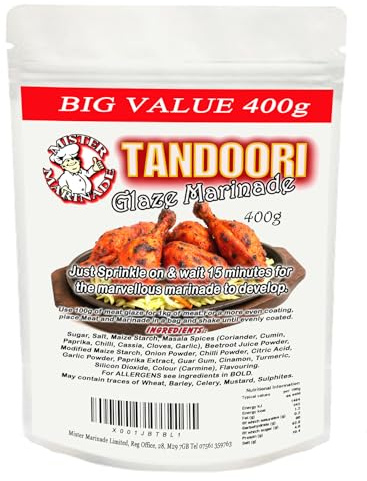 MISTER MARINADE Meat Glaze Marinade Big Value 400g BBQ Seasoning (Tandoori)