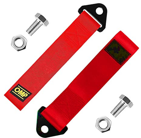 2 Stück Abschleppschlaufe Universal Abschleppöse Zugseil Rennwagen Hochfeste Nylon Abschleppseile für Den Vorderen Hinteren Stoßstangen-Abschlepphaken