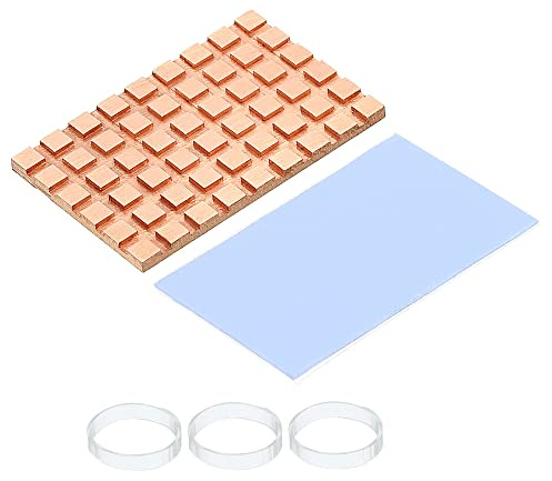 MECCANIXITY Copper Heatsink 40x26x2mm with Conductive Thermal Pads for Solid SSD Cooler