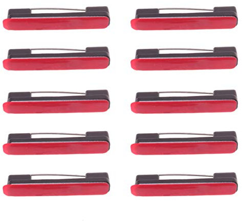MAGICLULU 100piezas Alfileres Adhesivos De Plástico Broches Para Manualidades Etiquetas De Nombre y Sujetar Cintas Insignias De Forma Segura