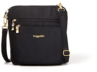 Baggallini Damen Moderne Umhängetasche mit Taschen
