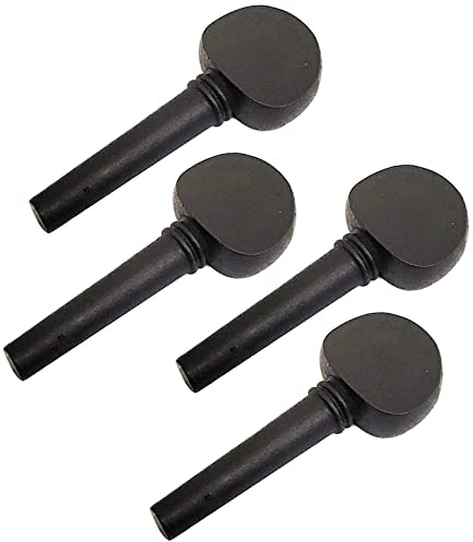 Lot de 4 chevilles d'accordage pour violon 4/4 en bois d'ébène