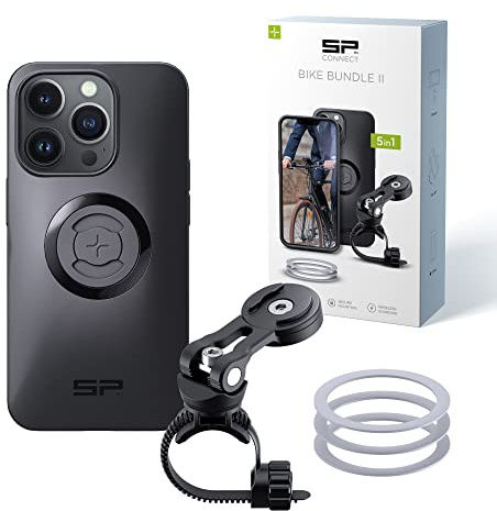 SP CONNECT Bike Bundle II | SPC+ | kompatibel mit iPhone 14 Pro | Handyhalter für Fahrradlenker | Mountainbike Rennrad Handy Halterung
