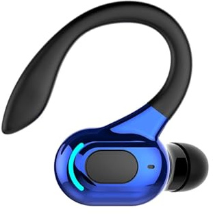 Hands Free Earpiece Bluetooth Headset Headphones With Microphone Wireless Ear Hanging Bluetooth Headset With Mic Over Ear Wireless Earbuds With Ear Hooks Sports Earphones Single Ear Gym Headphones