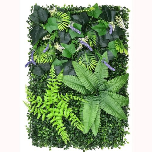 Generisch Paneles de boj artificial para plantas de seto topiario como valla de privacidad al aire libre decoración de pared para flores y plantas de hierba