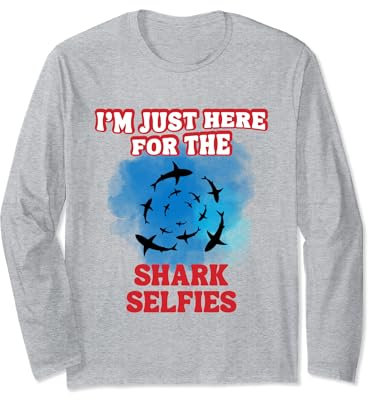 Tauchen mit Haien Haitauchen Haitaucher shark diving Langarmshirt