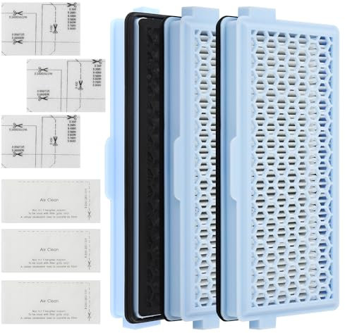 ZHYLUO 3 Sätze Hepa Filter Staubsauger für Miele Compact C1 & C2, Complete C2 & C3, S8340,3 HEPA Filters with 3 Motor Protection Filter Und 3 Exhaust Filter, für [S4000, S5000, S6000 & S8000 Series]