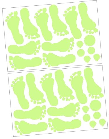 Alipis 2 Blätter Fluoreszierende Aufkleber Grusel Wand Leuchtender Blutaufkleber Halloween-leuchtaufkleber Tür Fenster Horror-leuchtaufkleber Halloween-dekorationsfreigabe Pvc Green