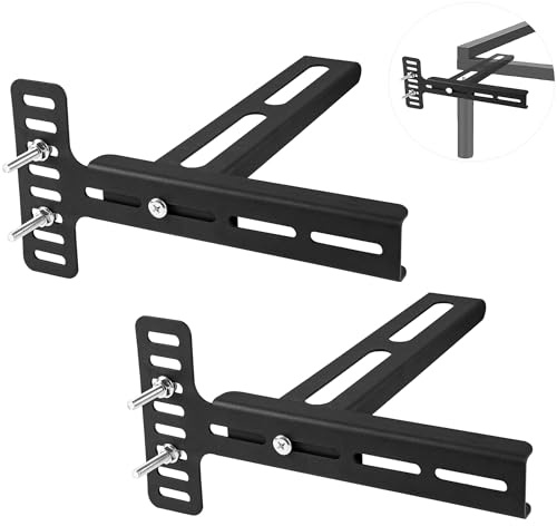 Wdwlbsm Headboard Brackets,Headboard Kit for Adjustable Bed, Bed Brackets for headboard and Footboard Bracket for Metal Bed Frame, Universal Headboard Extension Adapter Kit, Wall Mounting