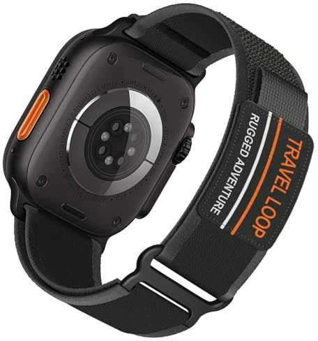 Trail Loop para Apple Watch Correa Ultra 3/2 49mm 46mm 45mm 44mm 42mm 40mm 41mm 38mm iWatch Correa Mujer/Hombre,Pulsera Nylon Deportiva con Velcro para Apple Watch SE 3/2nd Series 11 10 9 8 7 6 5 4 3