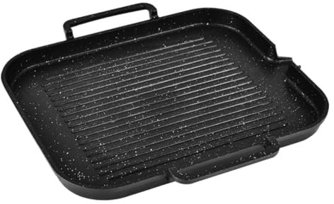 Cabilock Sarten Grill De Inducción Asadora Plancha Para Barbacoa Placa Antiadherente Lavable