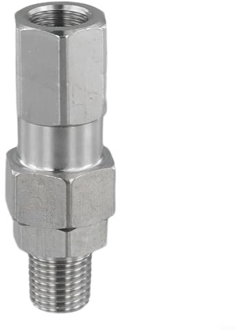 Um 360 Grad drehbarer Hochdruckreiniger-Drehgelenk, Drehverschraubung für Hochdruckreiniger, Edelstahl-Anschluss, 3/8 Zoll und 1/4 Zoll (1/4)