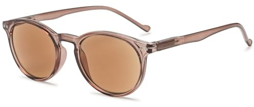 VEVESMUNDO Getönt Lesebrille Sonnenlesebrille Sonnenschutz Sonnenbrille mit sehstärke Damen Herren