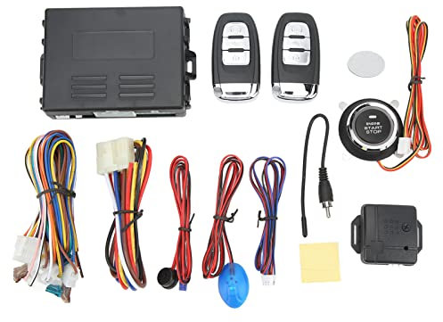 GRCFUMO 12V CAR KEYLESS ENTRYSYSTEM, bildörrlåsfordonsnyckelfritt ingångssystem, anti -stöldbilsäkerhetslåssystem för bilar